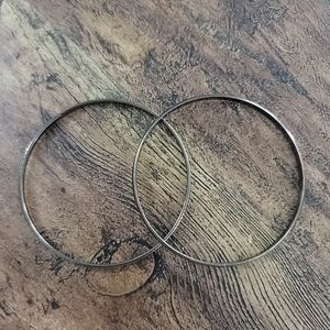 Dark Silver Bangle Bracelets